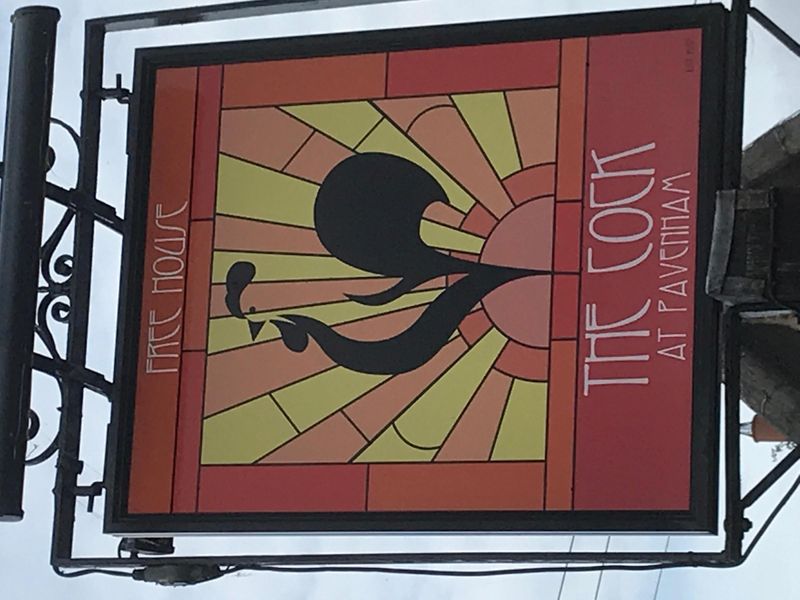 Cock, Pavenham - external sign. (Pub, External, Sign). Published on 21-12-2019 