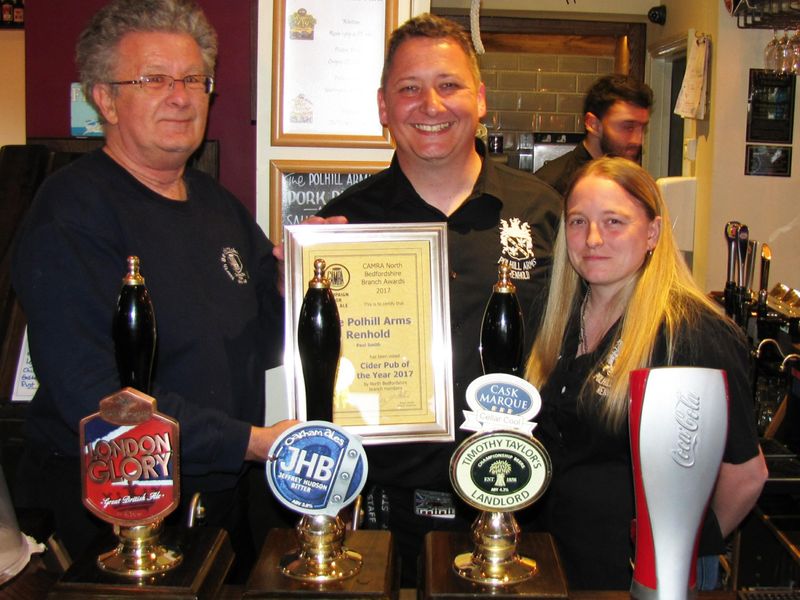 Polhill Arms, Renhold - Cider POTY award 2017. (Pub, Bar, Publican, Award). Published on 10-07-2017