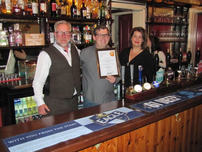 Devonshire Arms, Bedford: Branch Pub of the Year 2021. (Pub, Bar, Publican, Award). Published on 29-11-2021