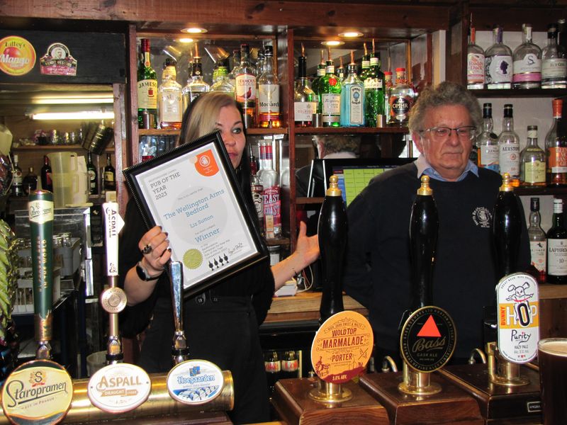 Wellington Arms, Beds POTY 2023. (Pub, Bar, Publican, Award). Published on 28-04-2023