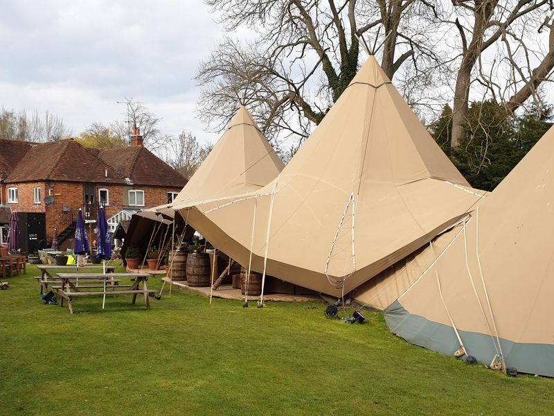Rear garden with teepee (April 2021). (External, Garden). Published on 15-04-2021