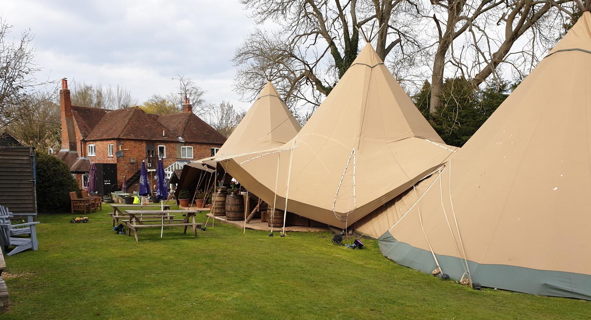 Rear garden with teepee (April 2021). (External, Garden). Published on 15-04-2021
