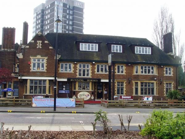 Running Horses street frontage. (Pub, External, Key). Published on 29-03-2014