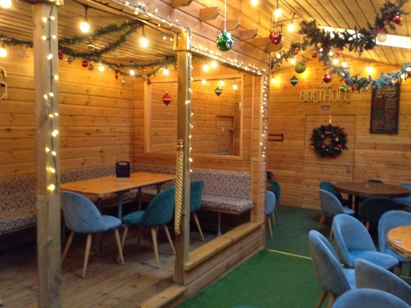 Rear lounge, Bolthole, Falconwood, Dec 2024. Published on 09-12-2024 