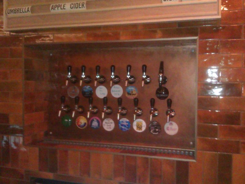 Rusty Bucket 15 keg taps on back wall. (Pub, Bar). Published on 20-10-2024 