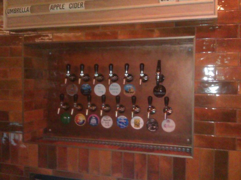 Rusty Bucket 15 keg taps on back wall. (Pub, Bar). Published on 20-10-2024