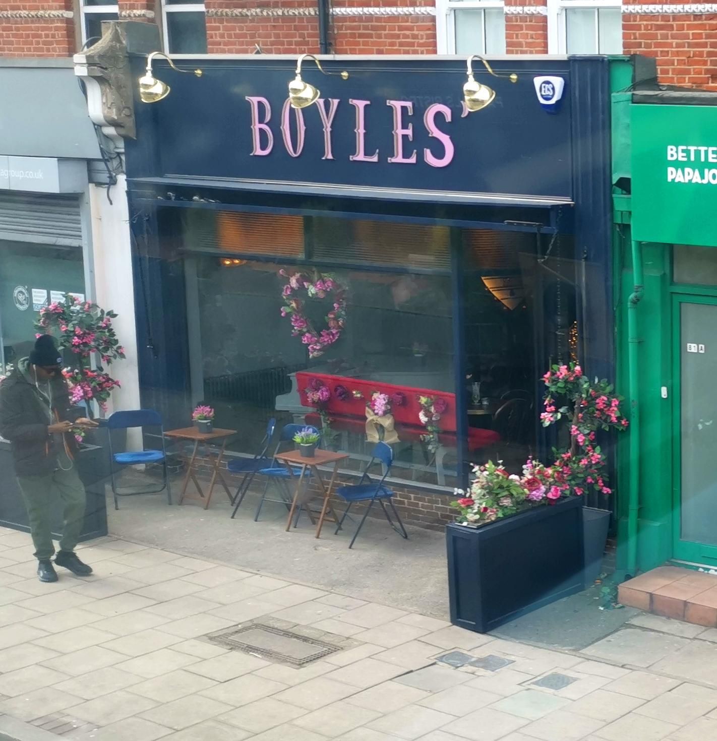 Boyles - Feb 2022. (Pub, External, Key). Published on 28-02-2022