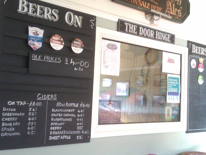 Beer board and cellar room window. (Pub). Published on 15-10-2022