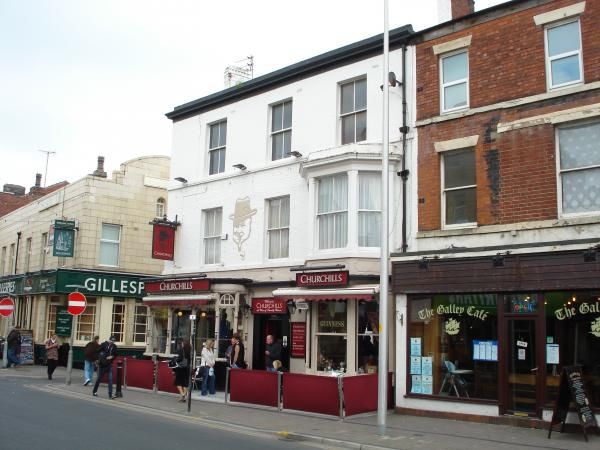 Churchills, Blackpool. (Pub, External, Key). Published on 31-10-2015