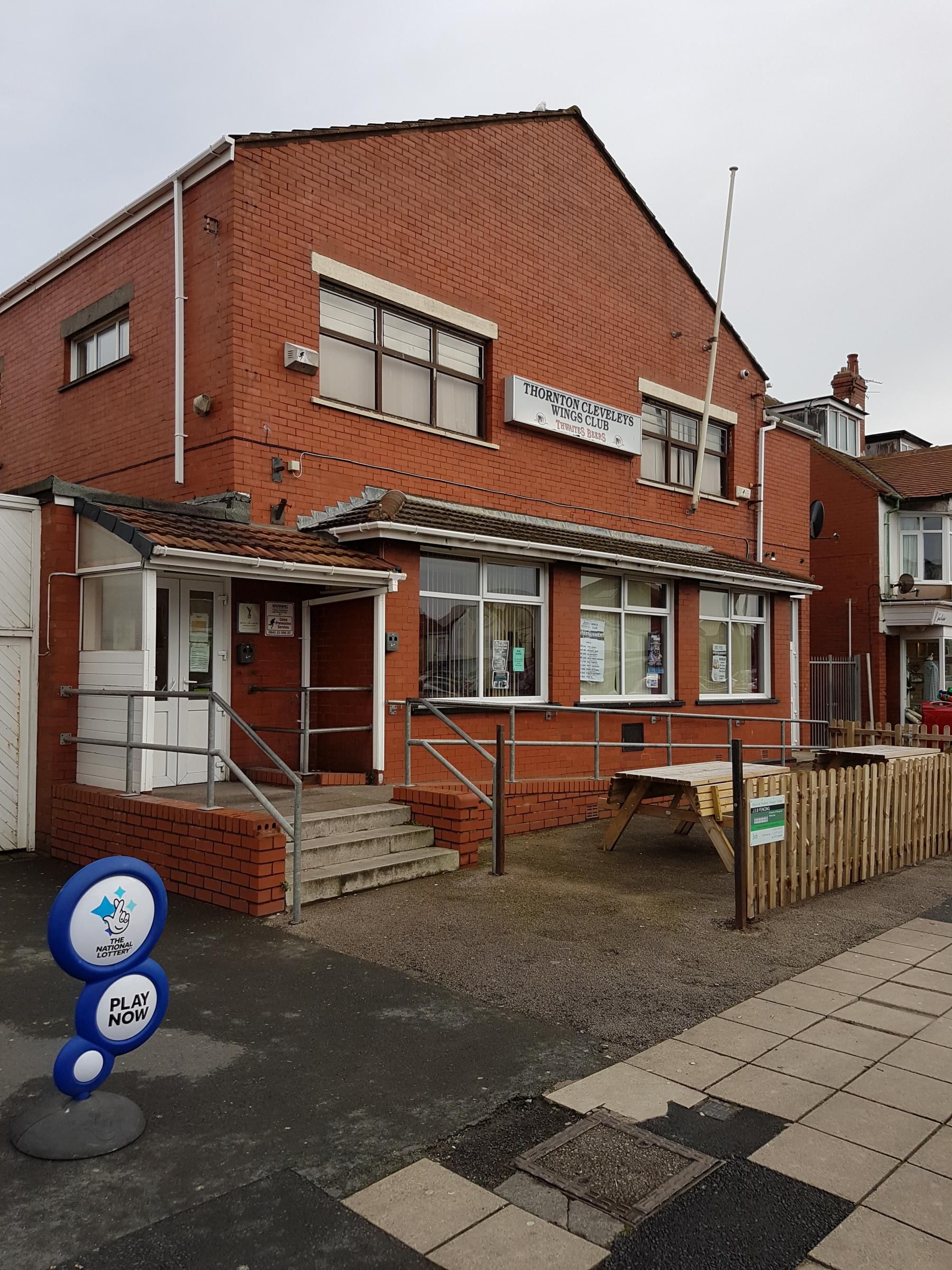 Thornton Cleveleys Wings Social Club, Cleveelys. (Pub, External, Key). Published on 08-03-2017
