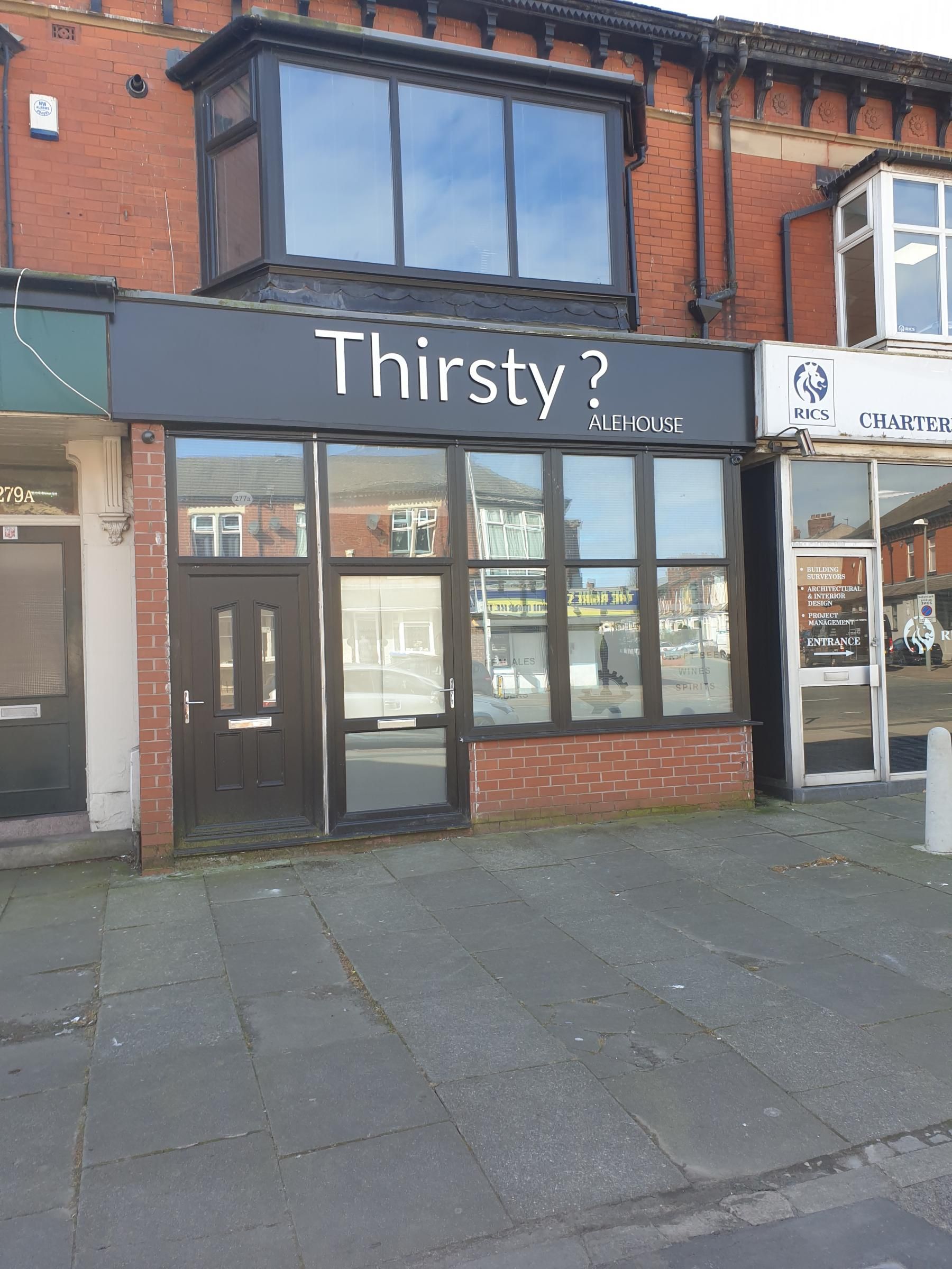 Thirsty? Alehouse, Blackpool. (Pub, External, Key). Published on 07-04-2021