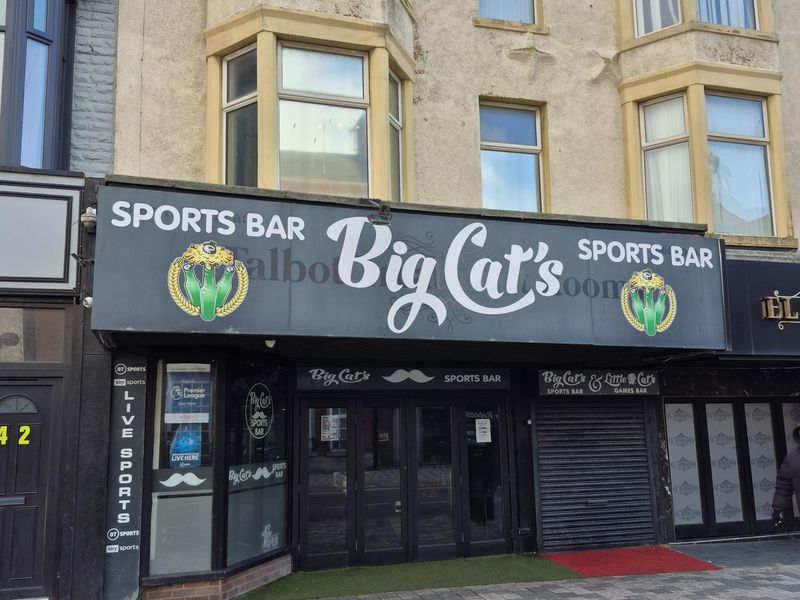 Big Cats Sports Bar, Blackpool. (Pub, External, Key). Published on 12-02-2026