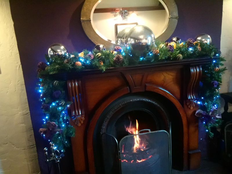 Roaring real fire. (Pub). Published on 14-12-2018