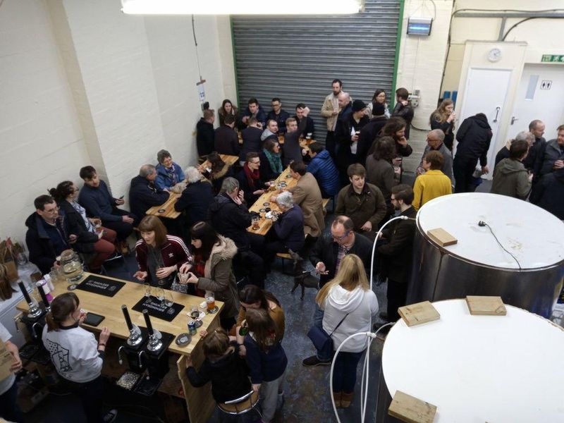 Customers in the Taproom. (Brewery, Bar, Customers). Published on 04-12-2018 
