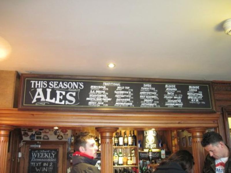 Bar showing beer list. (Pub, Bar). Published on 03-02-2013