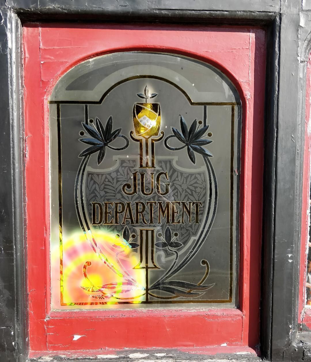 Jug Department window. (Pub). Published on 15-03-2019