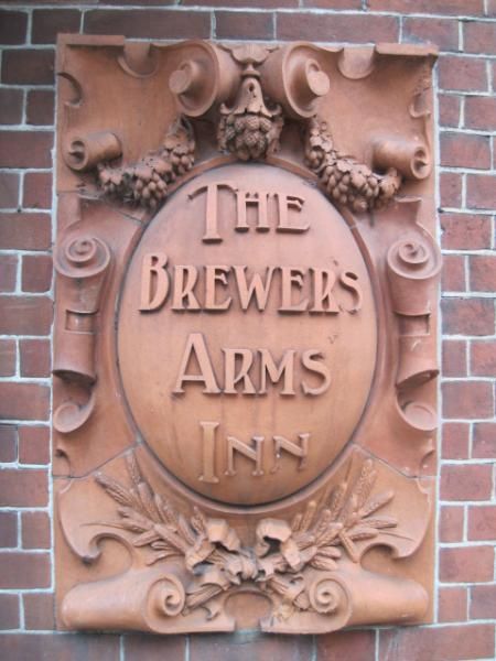 Terracotta pub sign. (Pub, External, Sign). Published on 23-06-2013