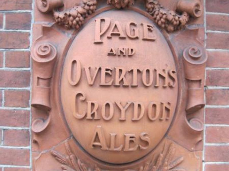 Terracotta former brewery sign. (Pub, External). Published on 23-06-2013