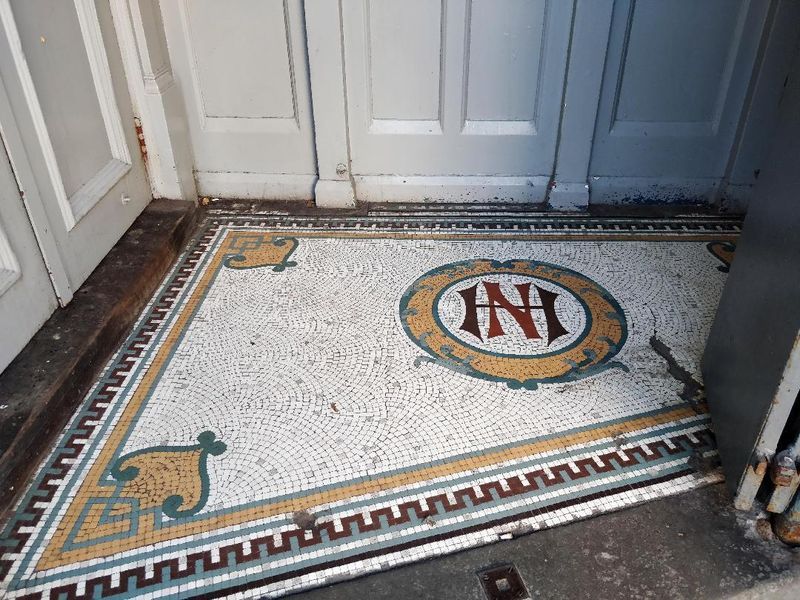 Mosaic floor with Northern Hotel symbol. (Pub, Sign). Published on 20-12-2018