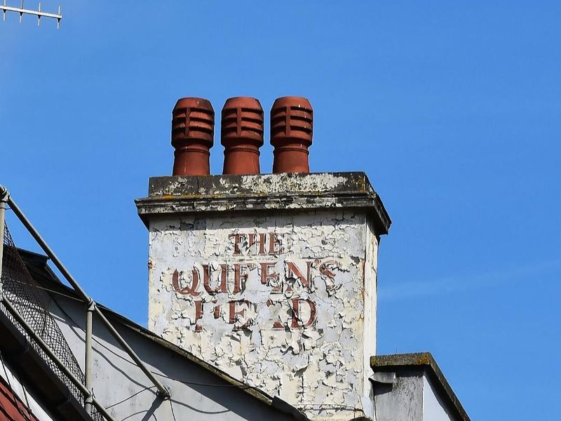 Old name on chimney stack. (Pub, External). Published on 03-05-2019 