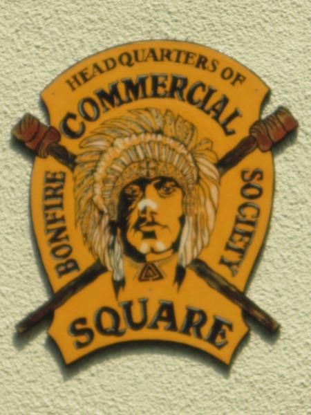 Commercial Square Bonfire Society sign. (Pub, External). Published on 23-06-2013