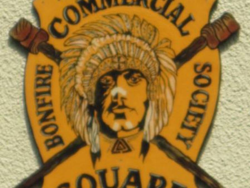 Commercial Square Bonfire Society sign. (Pub, External). Published on 23-06-2013