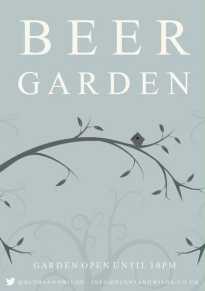 Garden sign. (Pub, Garden, Sign). Published on 16-06-2013