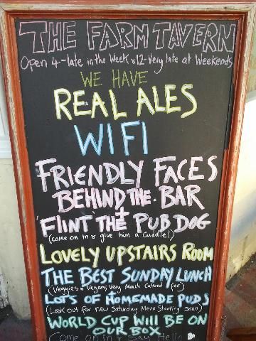 Pub info board. (Pub, Sign). Published on 09-03-2013