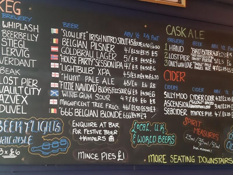 Drinks list. (Pub). Published on 27-12-2025 