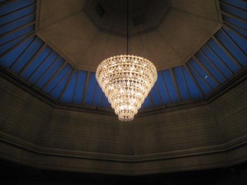 Chandelier in function room. (Pub). Published on 09-04-2013