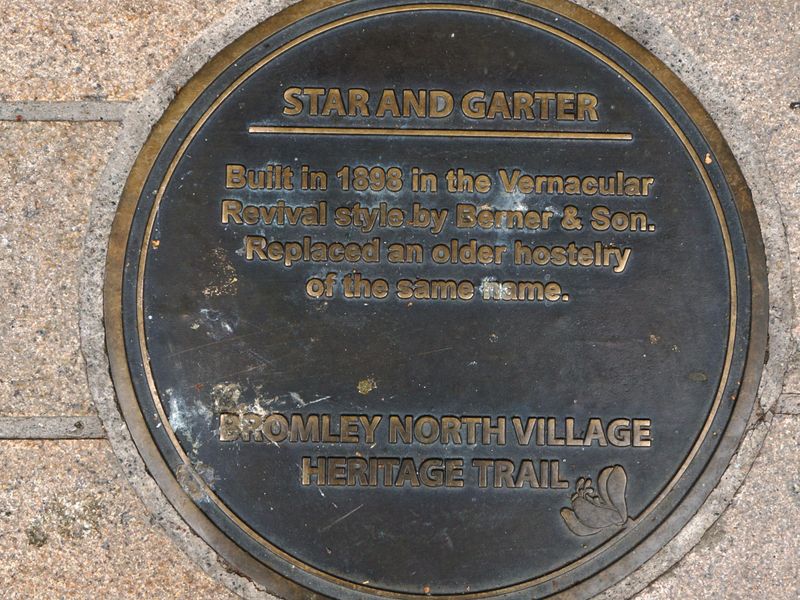 Photo taken 16 Sep 2019,  Bromley Heritage Trail plaque.. (Pub, External, Sign). Published on 16-09-2019