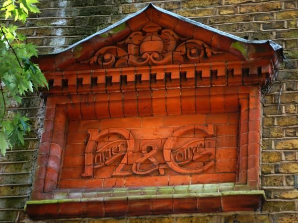 Photo taken 31 July 2015 brick Naider & Collyer brewery sign.. (Sign). Published on 02-08-2015