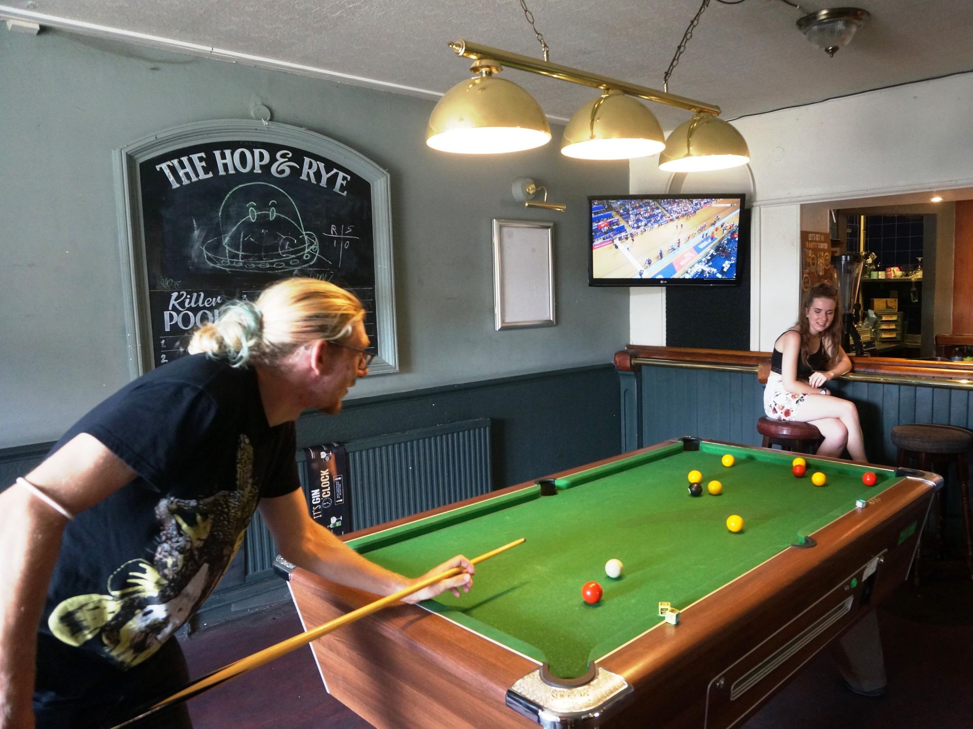 6 August 2018 internal, view of billiard table. (Pub, Bar). Published on 07-08-2018