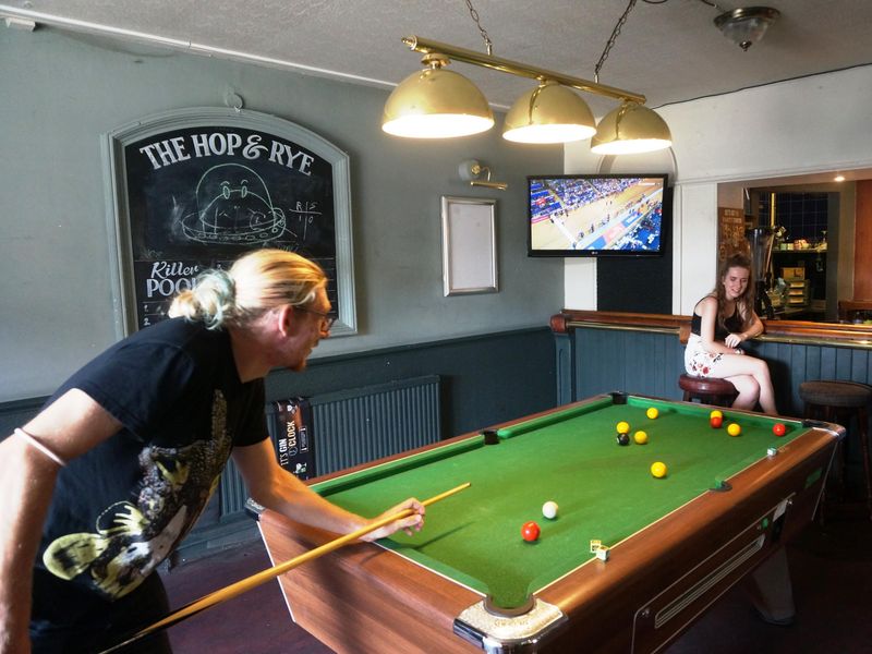 6 August 2018 internal, view of billiard table. (Pub, Bar). Published on 07-08-2018
