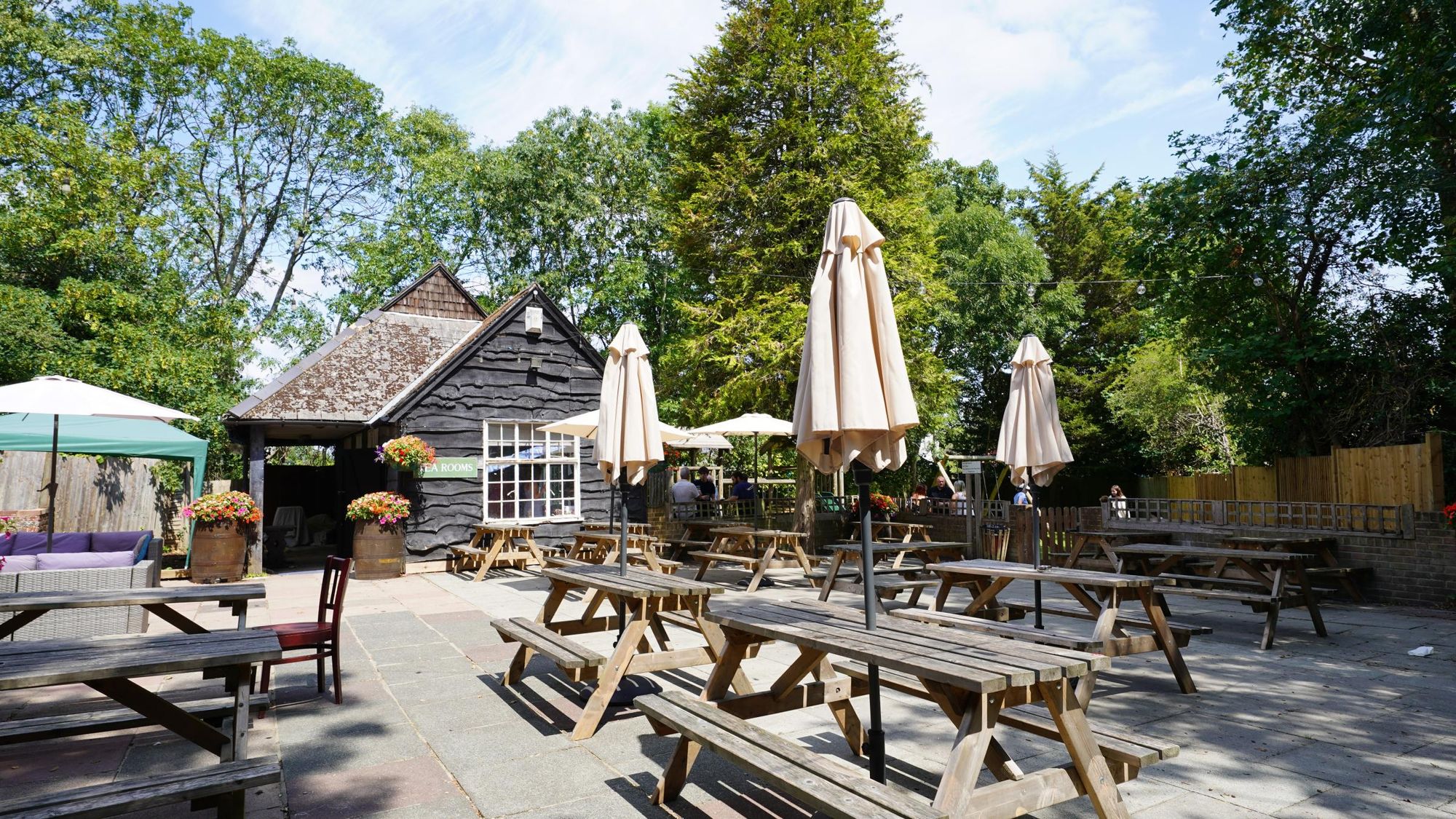 Photo taken 18 July 2026, garden & tea room.. (Garden). Published on 20-07-2026