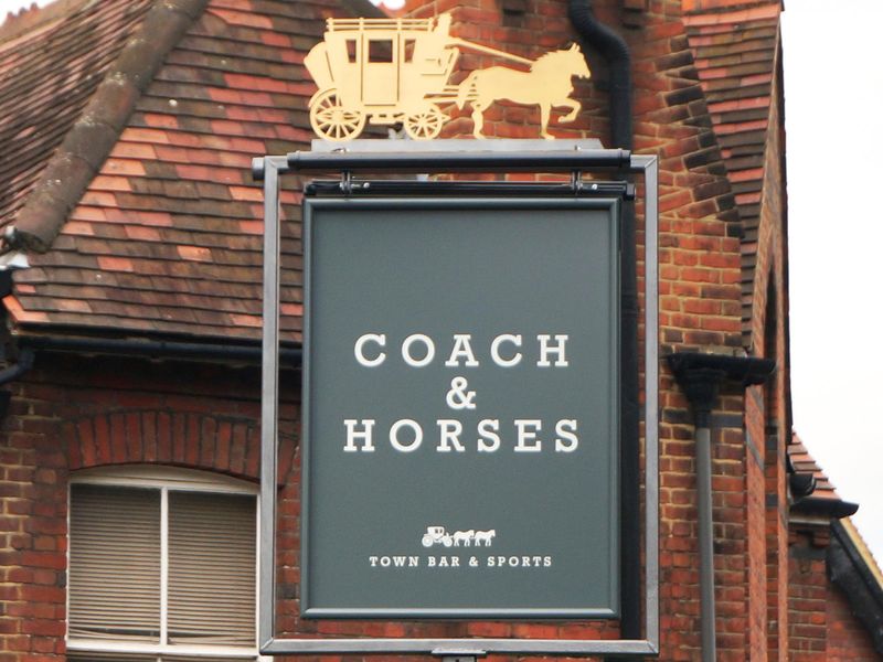 Photo taken 18 August 2020 pub sign.. (Sign). Published on 18-08-2020