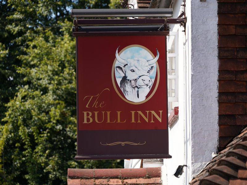 Photo taken 1 August 2026, pub sign.. (Sign). Published on 01-08-2026 