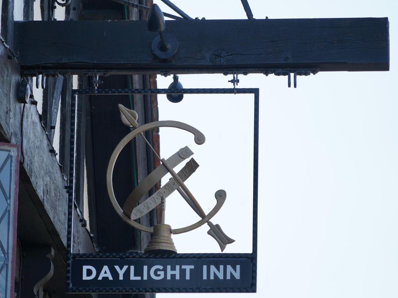 Photo taken 9 Aug 2026, hanging pub sign.. (Sign). Published on 09-08-2026