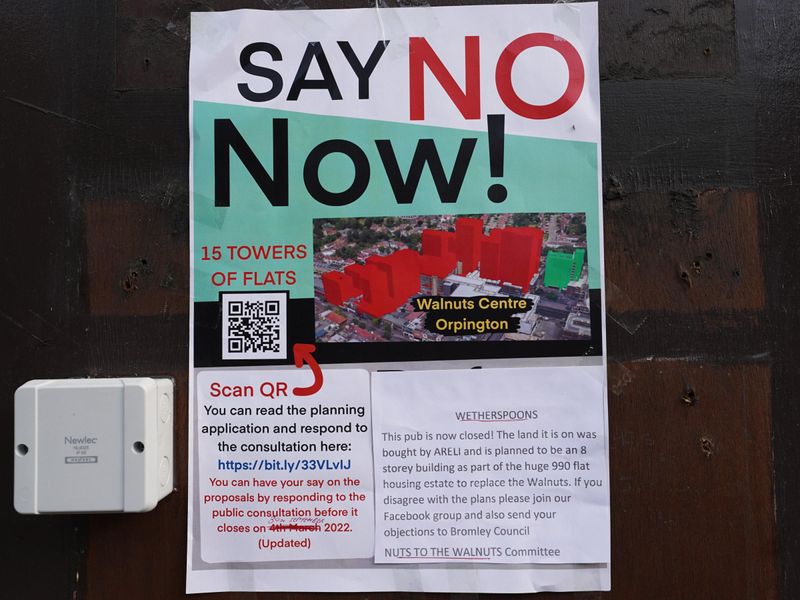 Photo taken 14 Sep 2022, anti-development notice.. Published on 08-12-2023
