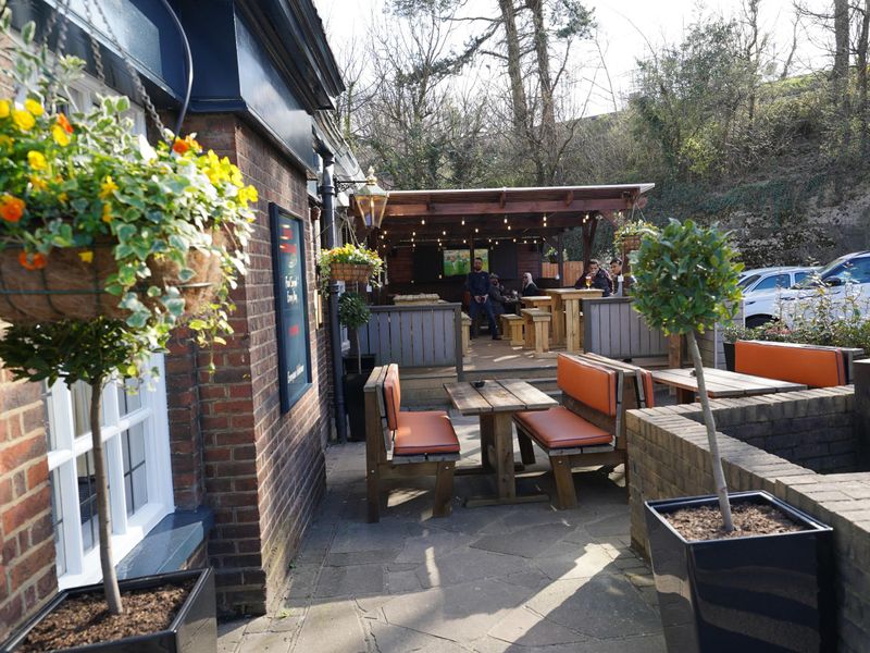 Photo taken 2 April 2023, patio garden.. (Pub, Garden). Published on 08-12-2023