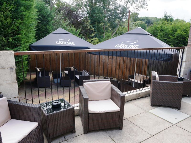 Photo taken 14 Aug 2018 terraces at rear of pub.. (Pub, Garden). Published on 27-10-2021 