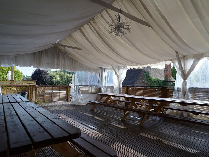Photo taken 8 September 2022, marquee.. (Pub, Garden). Published on 08-09-2022