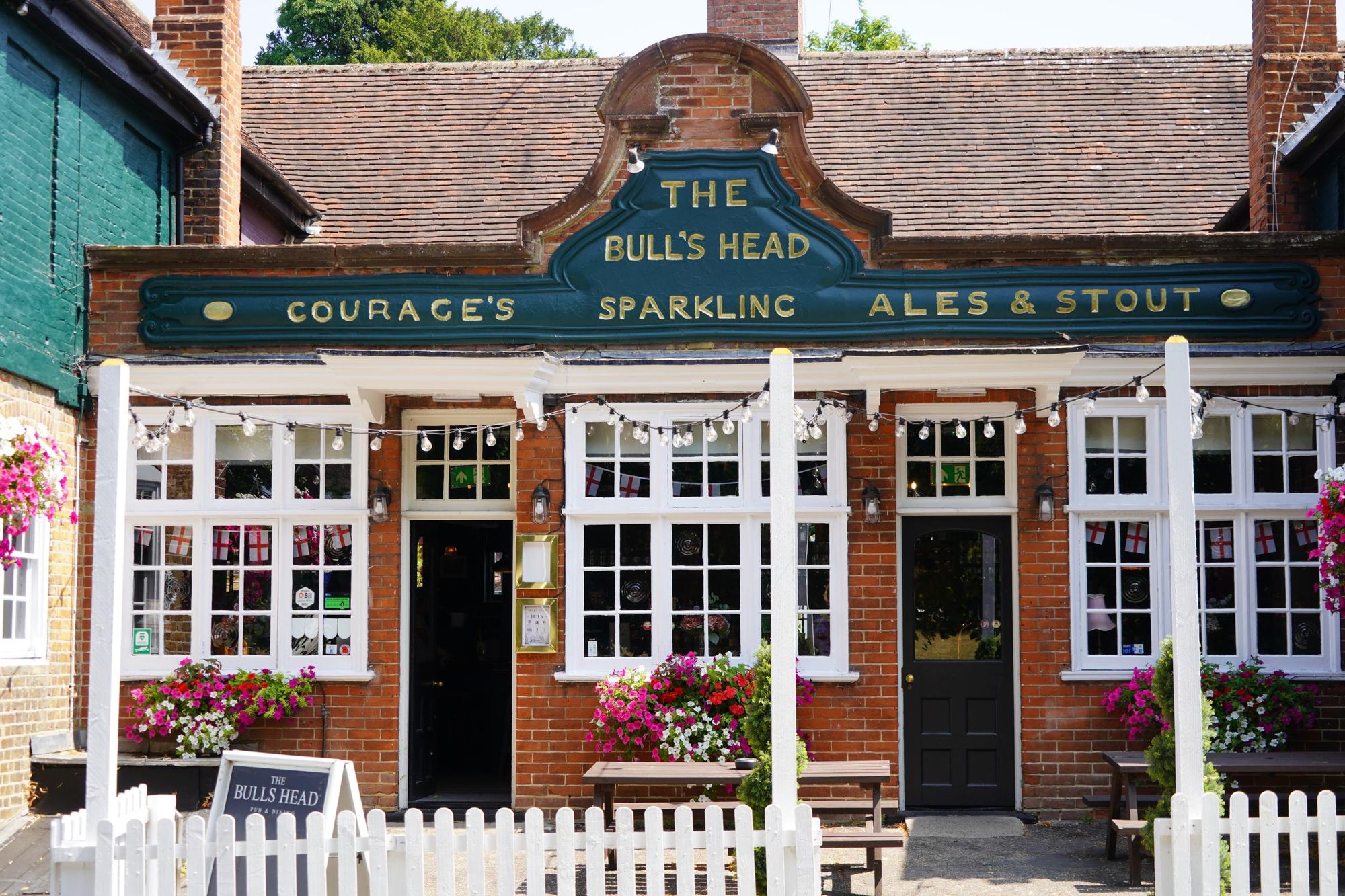 Photo taken 18 Jul 2026, historic Courage's sign.. (Pub, Sign). Published on 19-07-2026