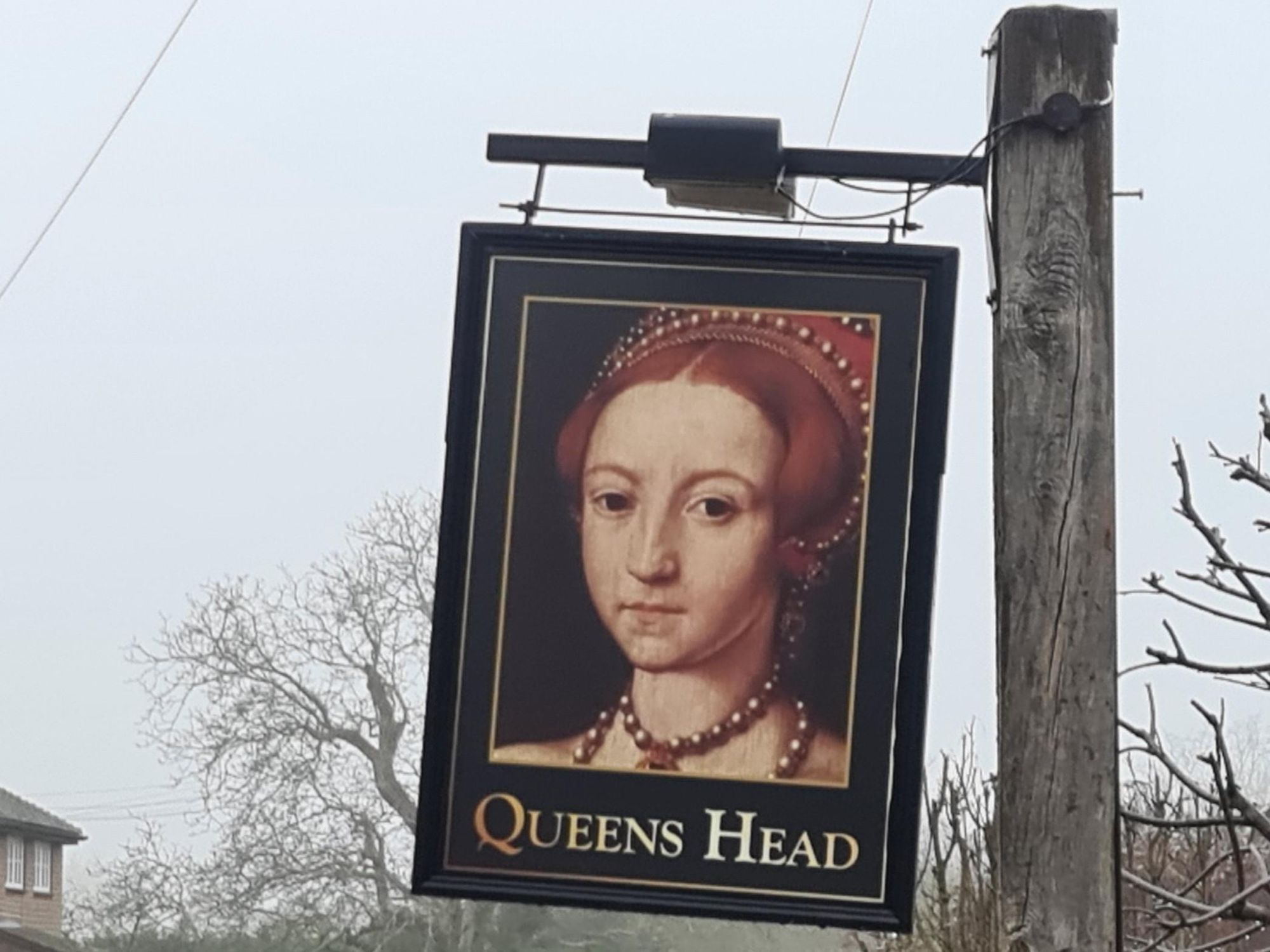`Photo taken 8 Feb 2025, pub sign.. (Sign). Published on 08-02-2025