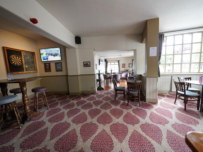 Photo taken 5 July 2022, interior with dart board.. Published on 08-12-2023