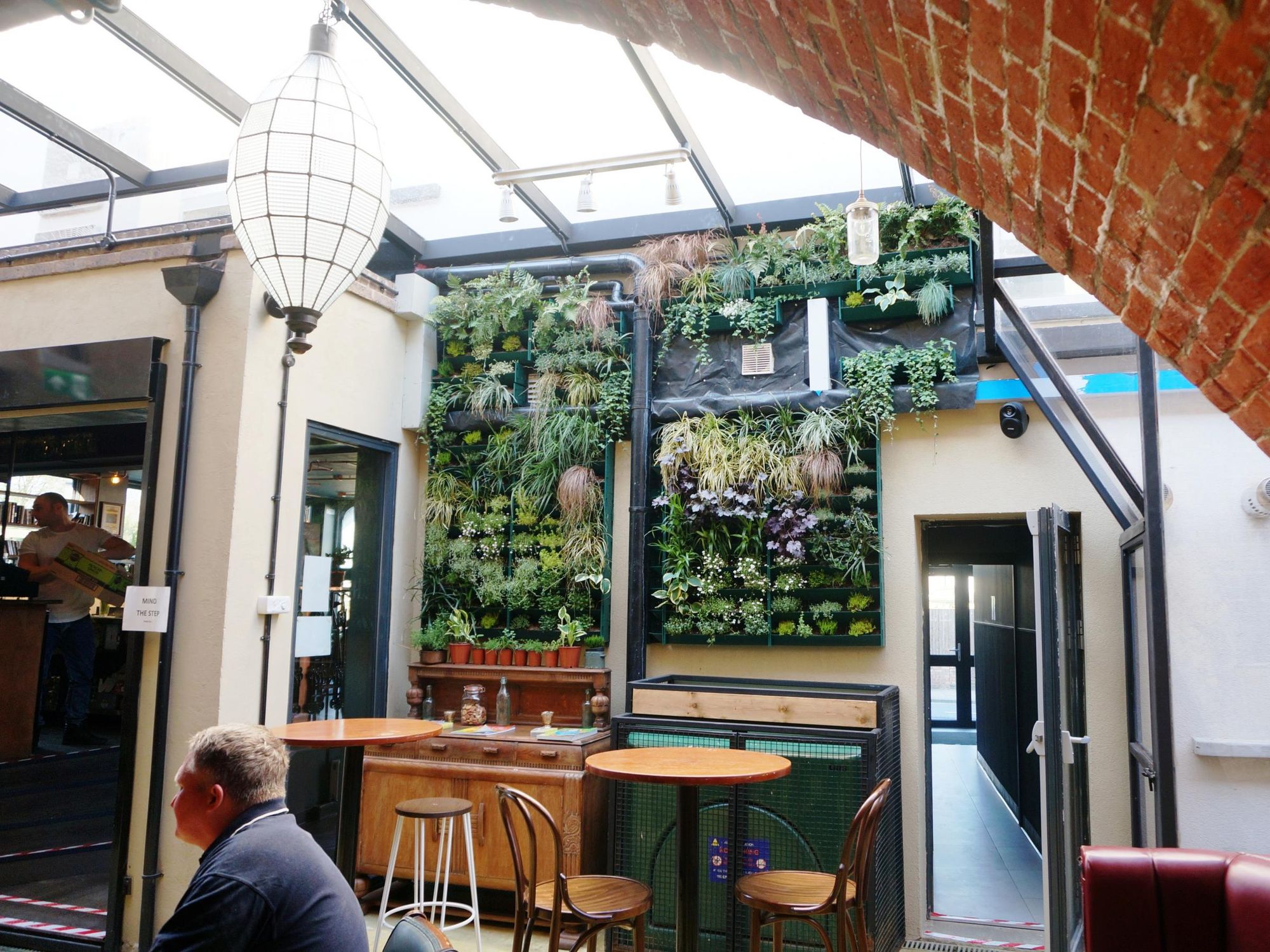 Photo taken 7 April 2017, internal garden, on wall.. (Pub, Garden). Published on 05-08-2018
