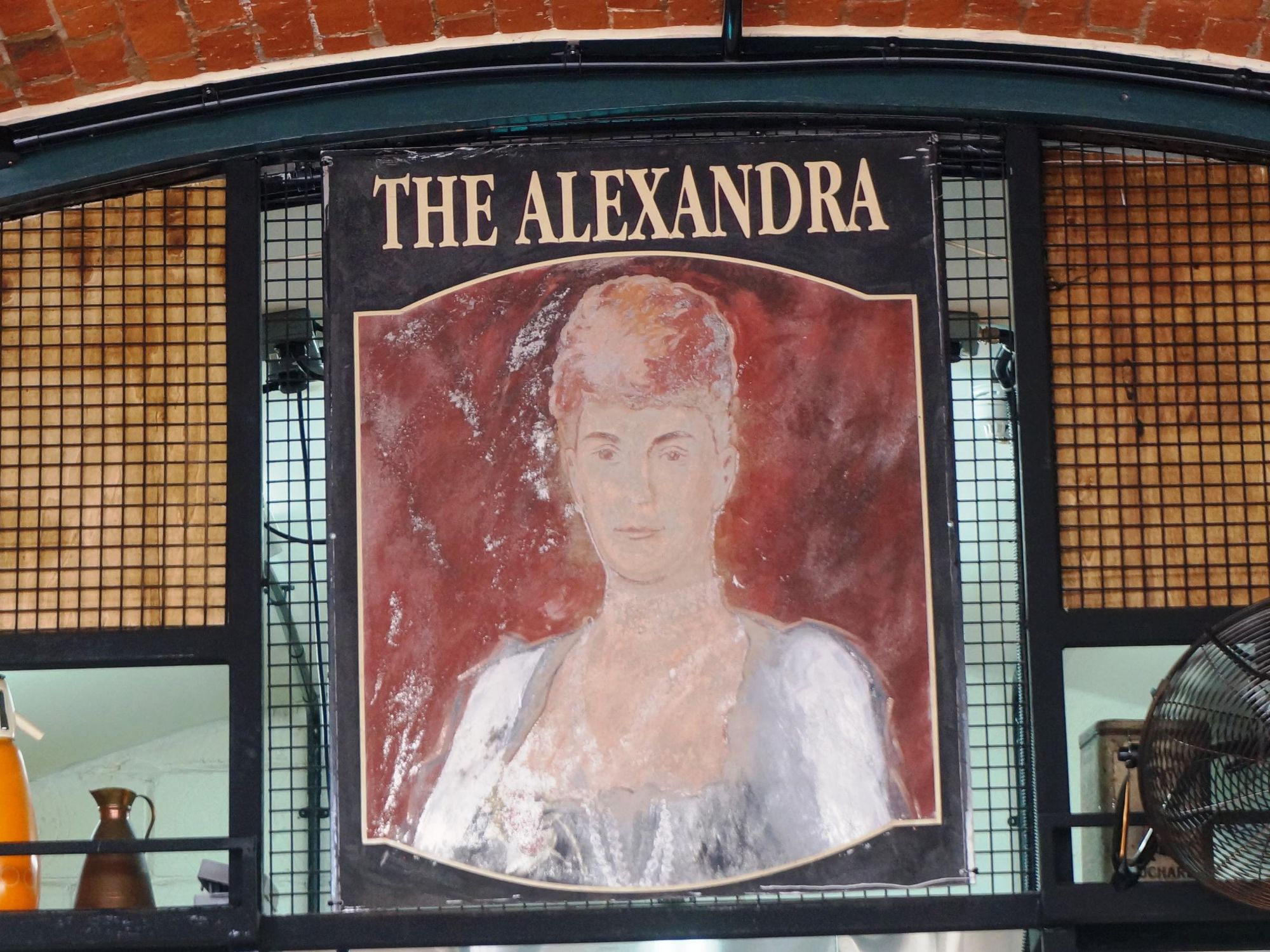 Photo taken 5 August 2018, old external pub sign, now inside.. (Pub, Sign). Published on 05-08-2018