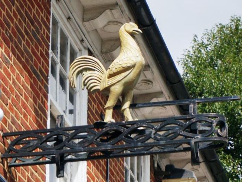 Photo taken 15 August 2015, Courage cockerel.. (Sign). Published on 16-08-2015