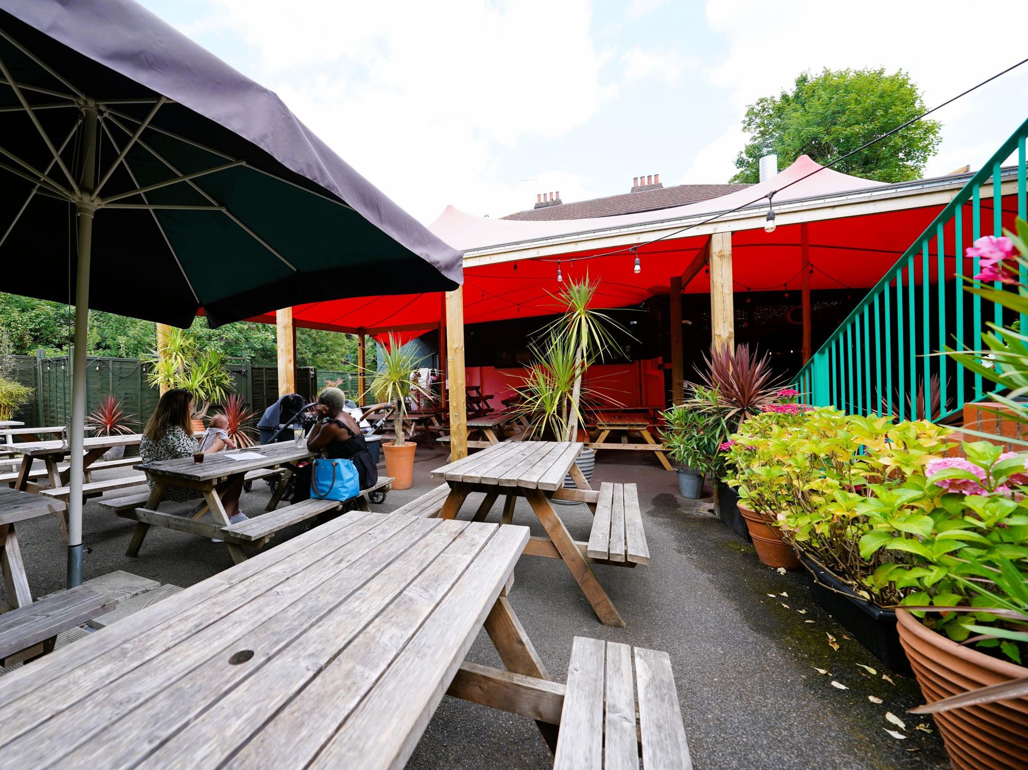 Photo taken 5 July 2022, patio garden.. (Pub, Garden). Published on 08-12-2023