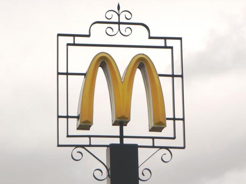 Photo taken 6 August 2015. External - McDonald's sign.. (Sign). Published on 05-10-2015